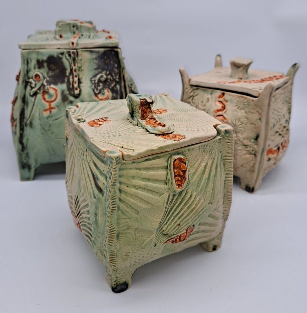 Collection Menthe & Vert de Gris - boîtes